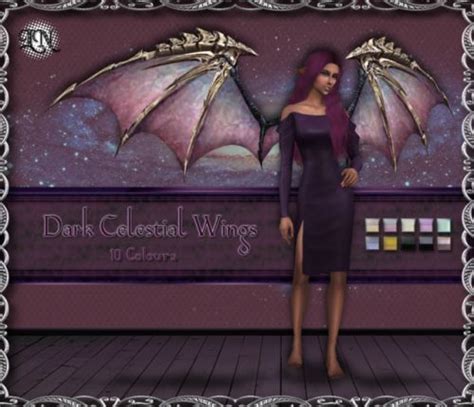 Lunanelfeah ∙∙ Dark Celestial Wings Sims 4 ∙∙ ║ Download ║ 10
