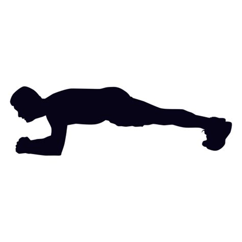Plank Crossfit Silhouette Transparent Png And Svg Vector File