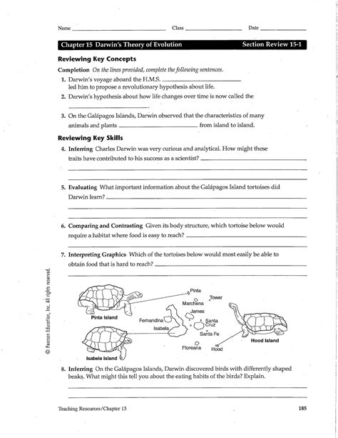 Brilliant introduction to natural selection and charles darwin topics! 15 Best Images of Natural Selection Worksheet Answers ...