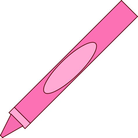 Pink Crayon Clip Art At Vector Clip Art Online Royalty