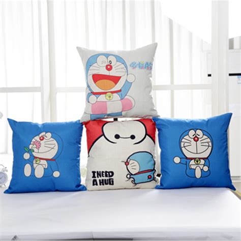 4545cm High Quality Linen Pillowcases Cartoon Duo A Dream Children