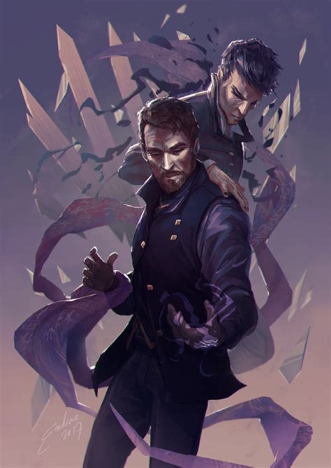 Here's a message from our re village art director tomonori takano, along with a very curious fact you may have wondered about: Corvo and the Outsider - reminds me so much of Laras ...