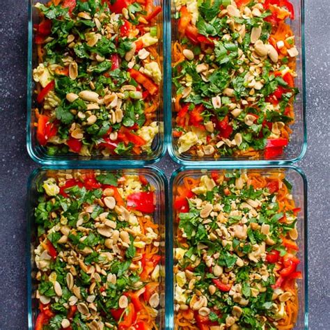 See more ideas about healthy grilling, recipes, grilling recipes. Pad Thai Sweet Potato Meal Prep - iFOODreal.com