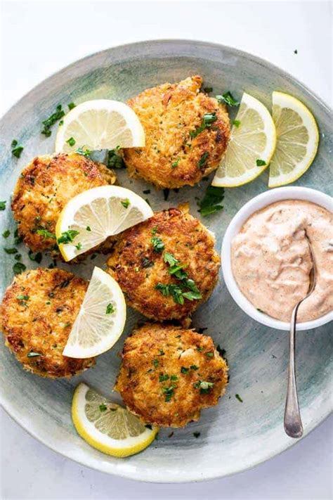 Crab cakes should be all about the crab — no questions asked. Crab Cake Recipe (The BEST!) - Grandbaby Cakes