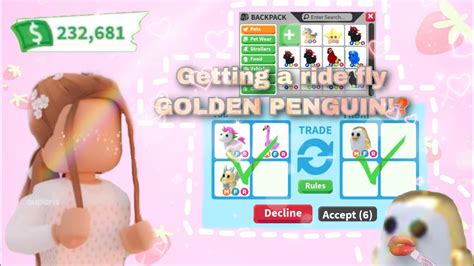 And so on through the alphabet. I got a ride fly penguin in adopt me! - YouTube