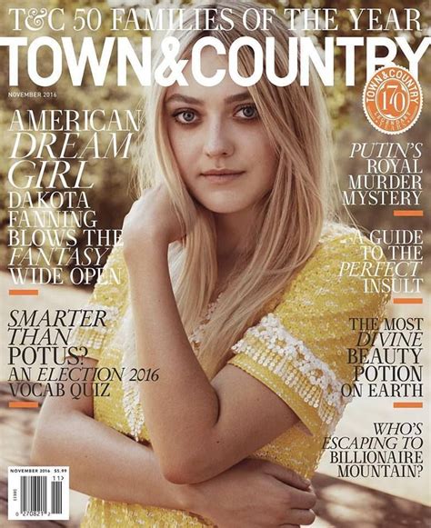 Dakota Fanning For Town And Country Magazine November 2016 Town And
