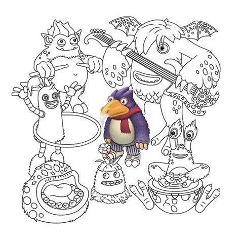 My singing monsters monster names monster coloring pages blowing bubbles monster high scrapbook paper smurfs polka dots crafty. My Singing Monsters: Coloring Book, a brand new app that ...