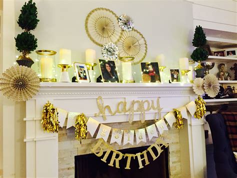 Golden Birthday Decor Birthday Decorations Golden Birthday Place