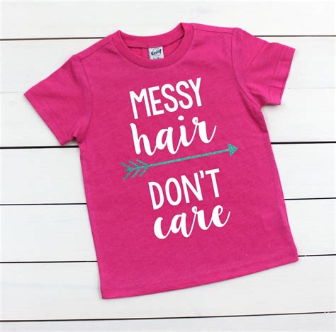 messy hair don t care shirt messy hair don t by fivewildhearts