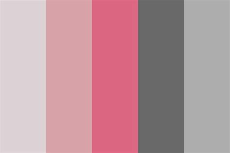 Pink And Grey Color Palette With White Background