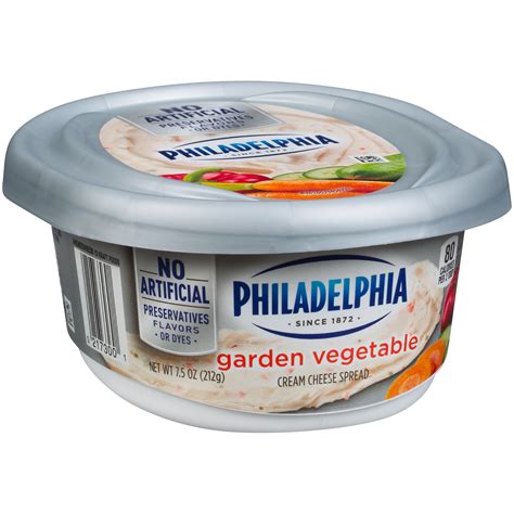 Philadelphia Garden Vegetable Cream Cheese Spread 75 Oz Tub La Comprita