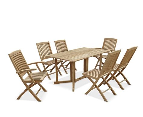 Shelley Rectangular Folding Garden Table And Chairs Set