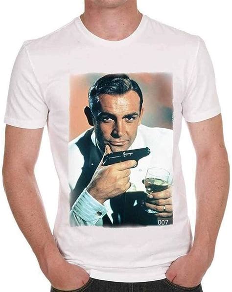 Kke Bond James Bond 007 Sean Connery T Shirt For Mens Short Sleeve Cotton Tshirt