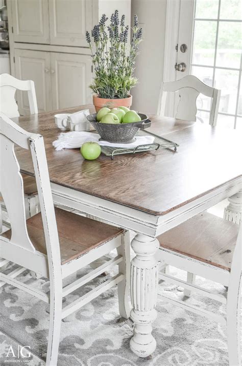 Antique Dining Table Updated With Chalk Paint Anderson Grant