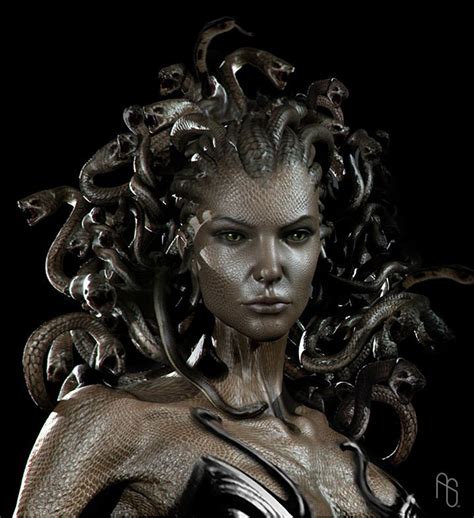 Medusa Illustrazione Medusa Trucco Per Costumi Mitologia Greca Tatuaggi