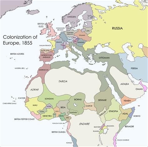 Alternate History Weekly Update Map Monday Colonization Of Europe