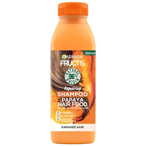 Garnier Fructis Repairing Shampoo Papaya Hair Food 350 Ml