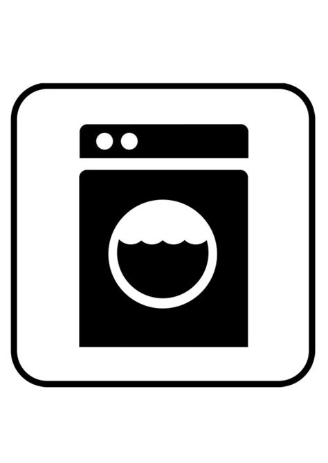 Dish washing machine coloring page; Coloring Page washing machine - free printable coloring ...