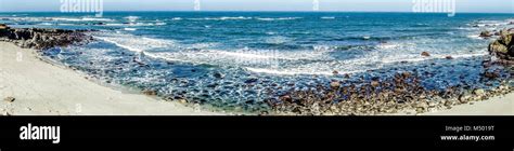 Pacific Ocean Coastal Scenes Of Beaches Rocks And Cliffs Stock Photo