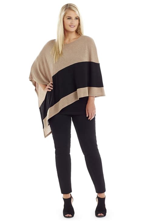 Pin By Maryam Barouti On Outfit Poncho Style Top Poncho Tops Plus