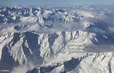 The Swiss Alps In Winter High Res Stock Photo Getty Images