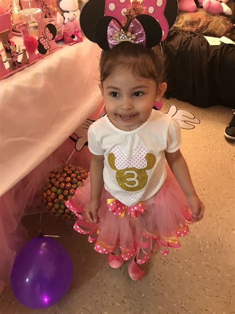 First birthday outfits at our boutique store are designed with softest cotton fabrics for that tender baby skin. Minnie Mouse 3rd birthday outfit | Birthday outfit, Girls ...