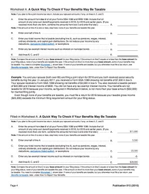 I'm attempting to upload air test 2c via the irs ui web portal and received the following submission error: 2016 Form IRS Publication 915 Fill Online, Printable ...