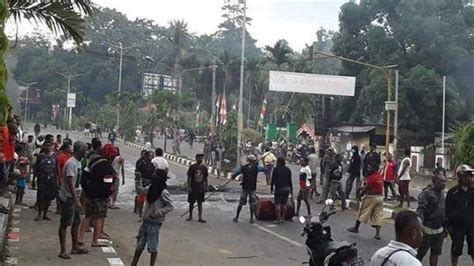 Penyebab Kerusuhan Di Papua Barat Diduga Gara Gara Puluhan Mahasiswa Papua Ditangkap Di