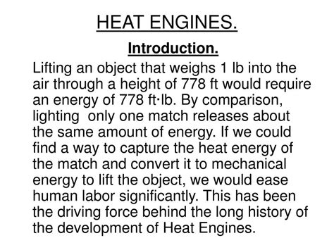 Ppt Heat Engines Powerpoint Presentation Free Download Id6948402