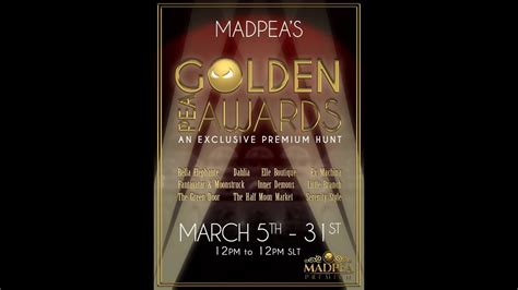 2019 3 5 VWT Second Life @ Golden Pea Awards, by MadPea ...