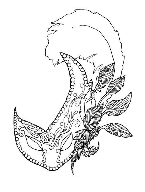 Free Printable Mardi Gras Coloring Pages