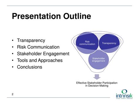 Ppt Transparency Risk Communication And Stakeholder Engagement For A