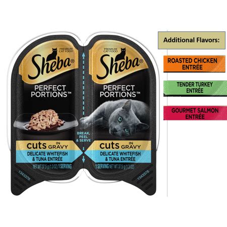 It also helps fend off health problems like bladder inflammation and urinary obstruction. Sheba Perfect Portions Wet Cat Food Cuts in Gravy Delicate ...