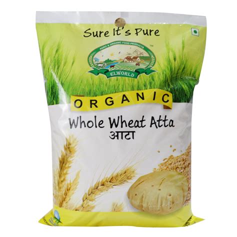 Organic Whole Wheat Flour Buy Online Elworld Agro Organic Foods