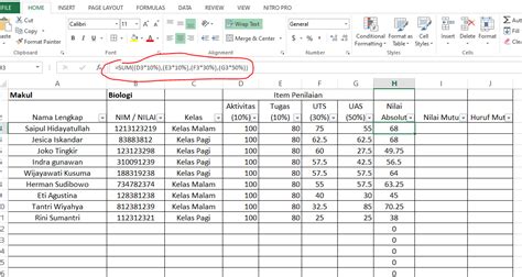 Memanfaatkan Excel untuk Membuat Data Induk Siswa
