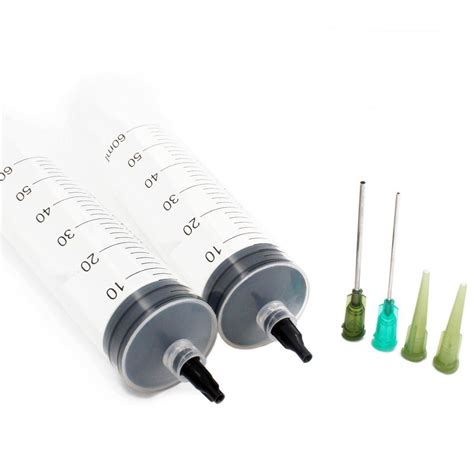 2020 50ml Plastic Luer Lock Syringe With Blunt Needles And Caps