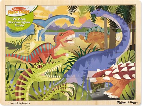 Dinosaur Wooden Jigsaw Puzzle 24 Pieces Kite And Kaboodle