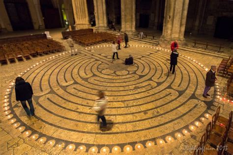 Labyrinth At Chartres Cathedral Chartres France Chartres