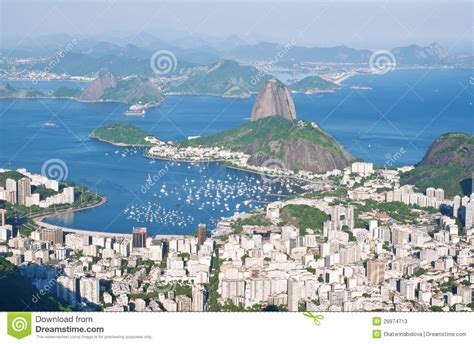 The Mountain Sugar Loaf And Botafogo In Rio De Janeiro