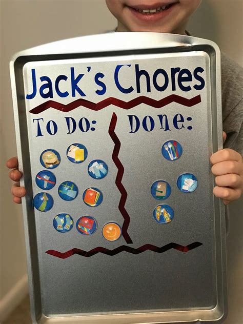 There are many to choose from. DIY Magnetic Chore Chart