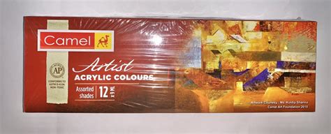 Camel Artist Acrylic Colours Tube 9ml 12 Shades Packaging Type Box At