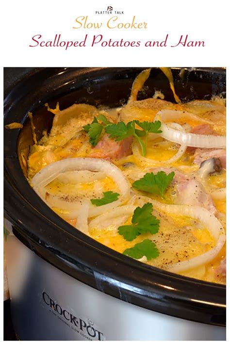 We can still enjoy all our favorite casserole recipes without ever turning the oven print this cheesy scalloped potatoes crock pot recipe below Slow Cooker Scalloped Potatoes and Ham - Easy Comfort Food