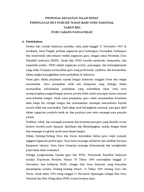 Proposal Kegiatan Jalan Santai Pgri Rev 2 Pdf