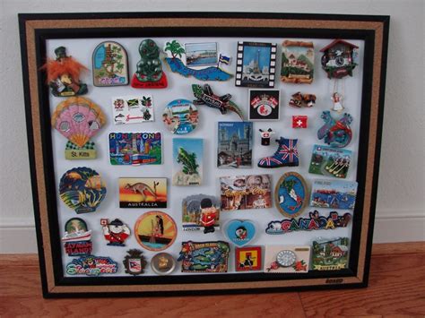 Fun Way To Display Magnet Collection Using Magnet Board Home