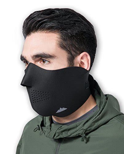 Neoprene Half Face Mask For Cold Weather Half Ski Mask With Velcro Strap Half Winter Face