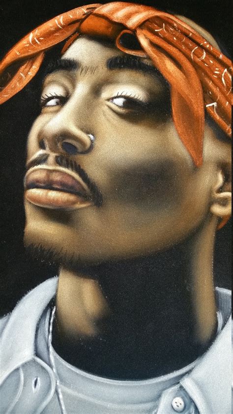 Tupac Shakur 2pac A302 Portrait Original Oil Black Velvet Etsy