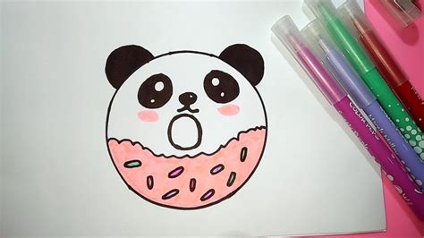 Are you ready to start? HOW TO DRAW A CUTE PANDA DONUT - EASY DRAWING STEP BY STEP ...