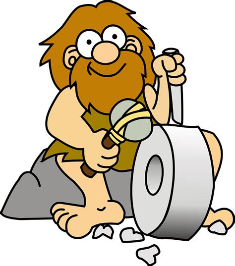 Caveman Carving Out A Wheel Clipart Free Download Transparent Png