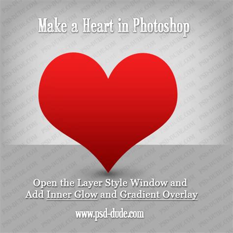 Make A Heart In Photoshop Photoshop Tutorial Psddude