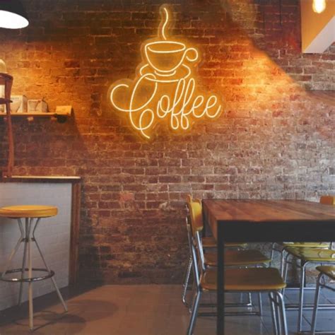 Coffee Cafe Bar Business Led Neon Sign Neon Signs Cafe Decor Cafe Sign